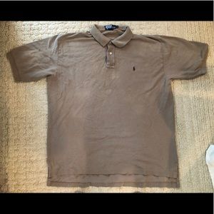 Olive green polo shirt